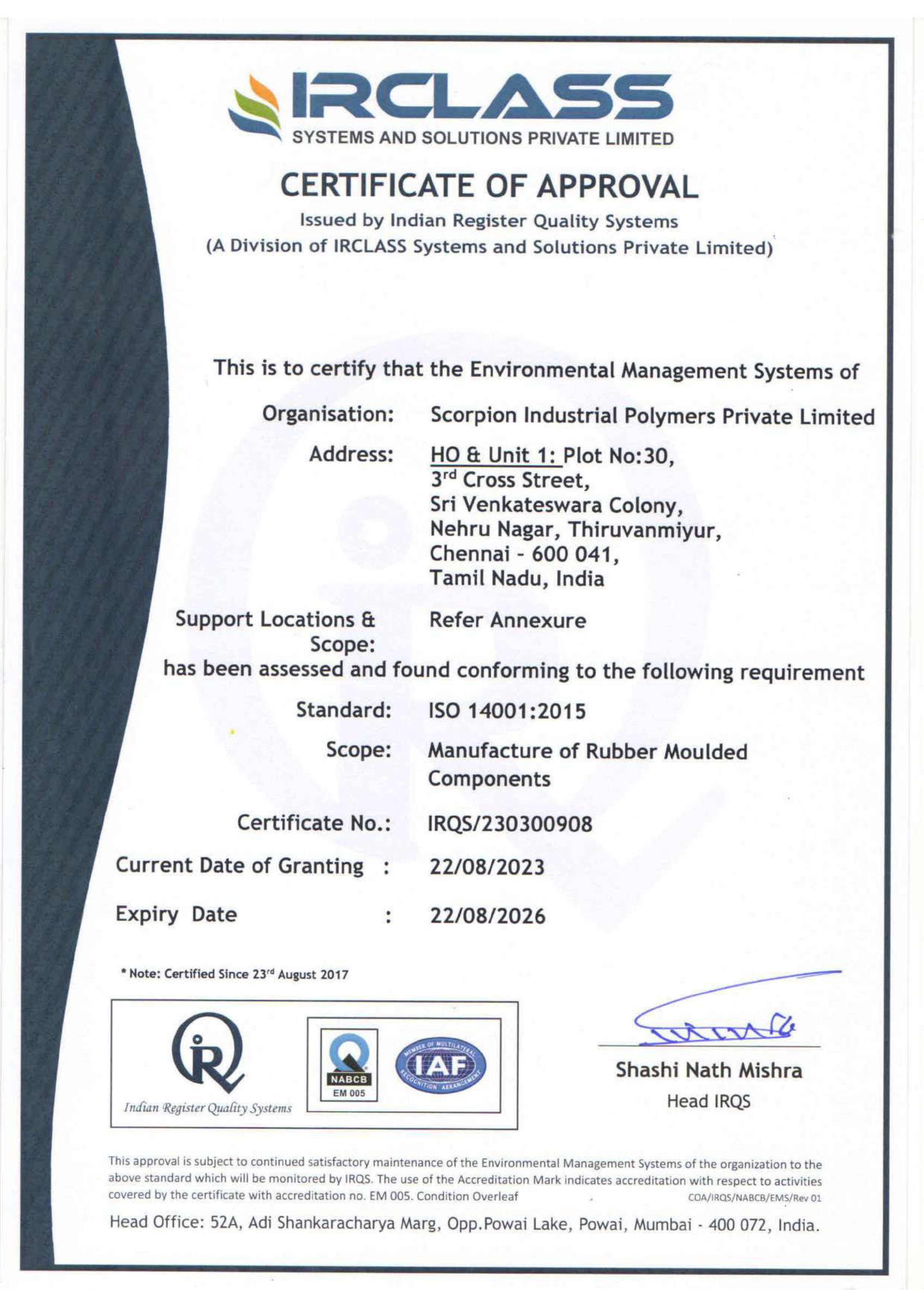 certify