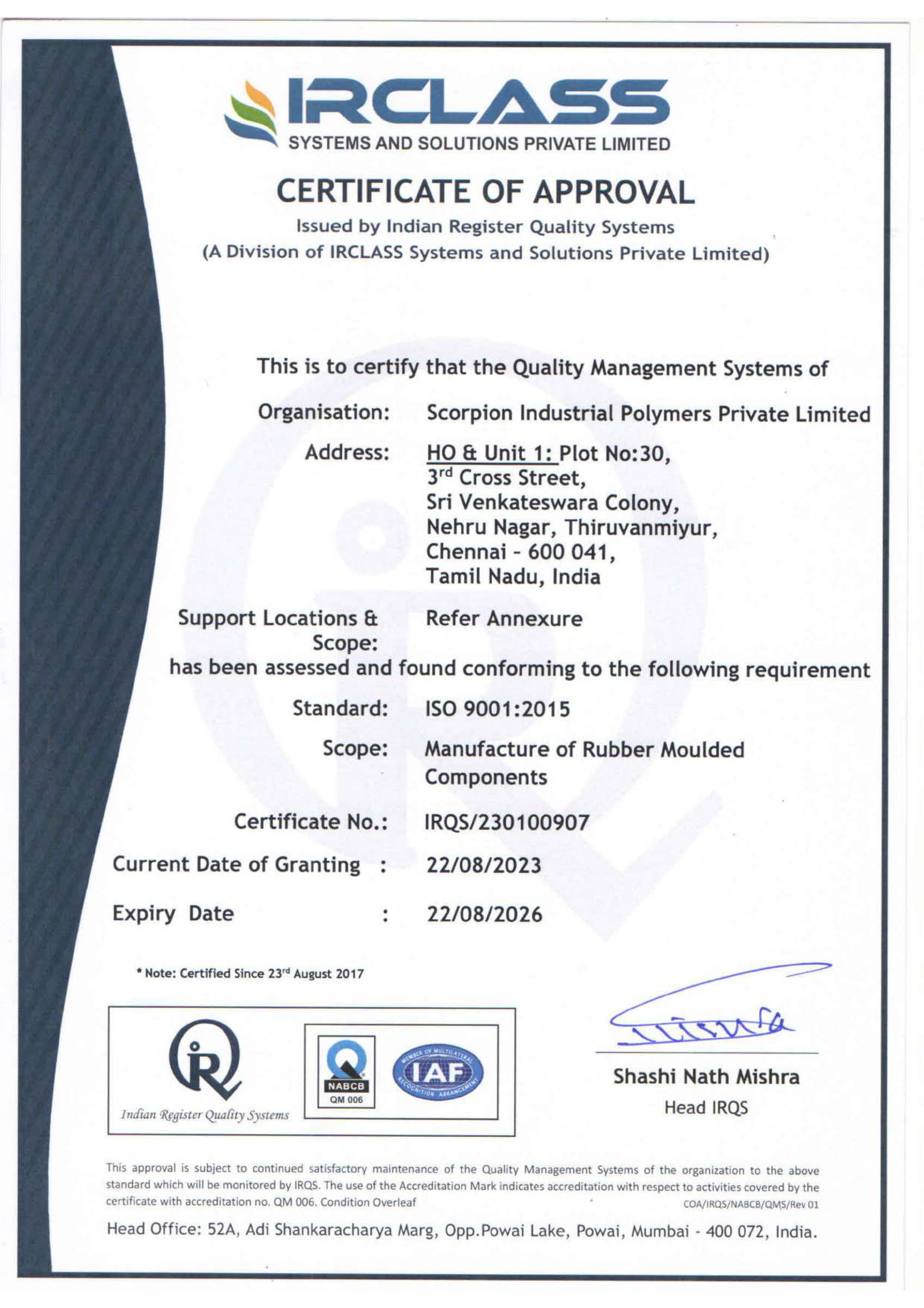 certify